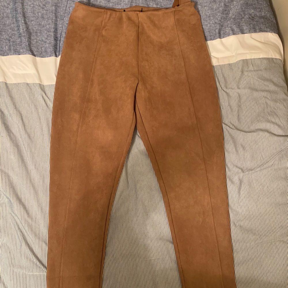 Suede pants